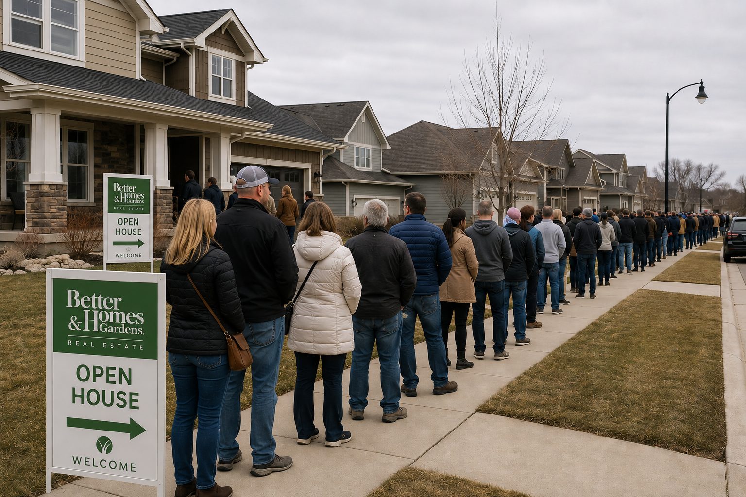 Line at Open House